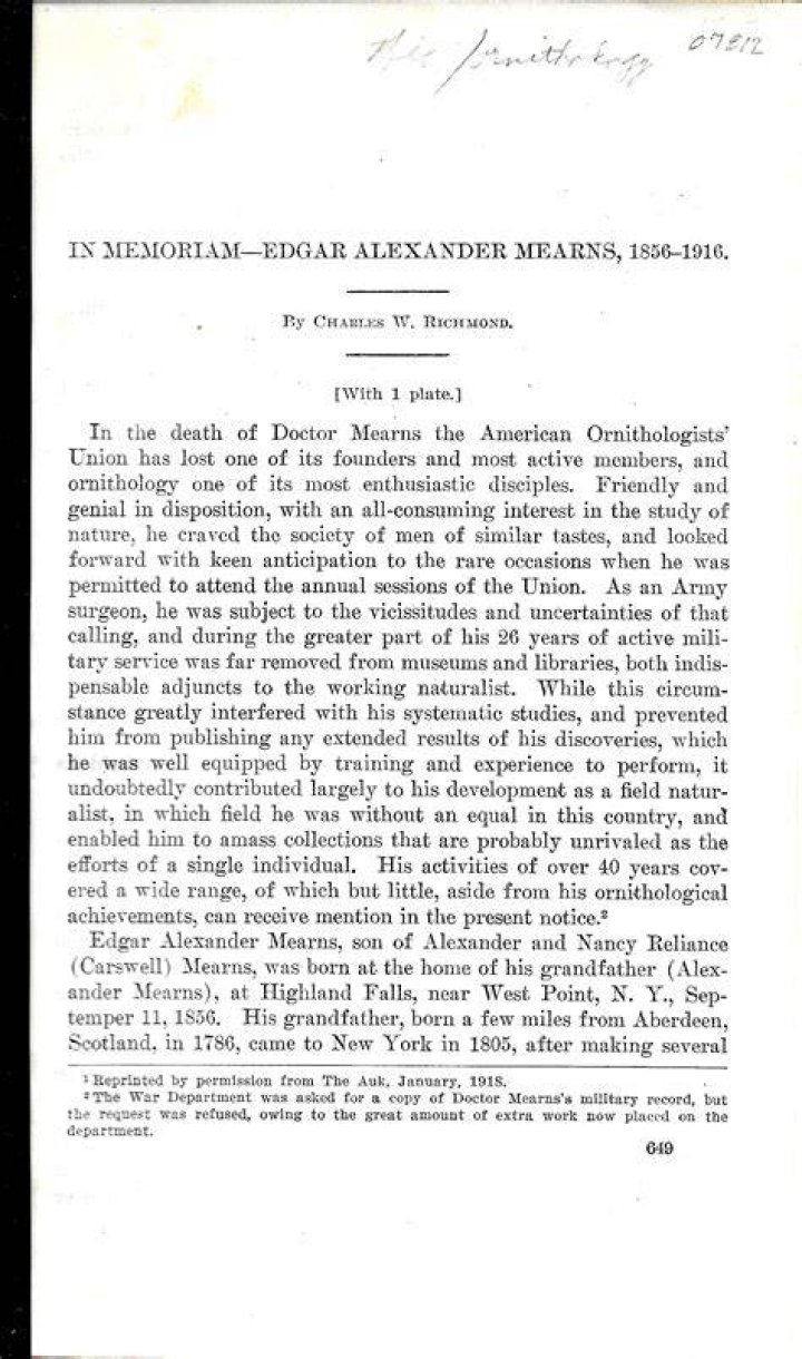 Edgar Alexander Mearns